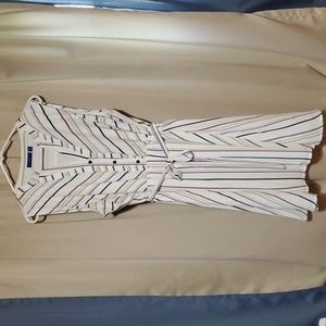 Womens Sleeveless Belted Dress